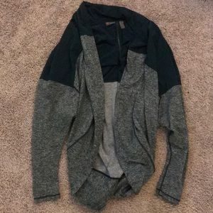 Green Zella cacoon wrap top